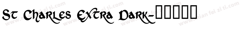 St Charles Extra Dark字体转换